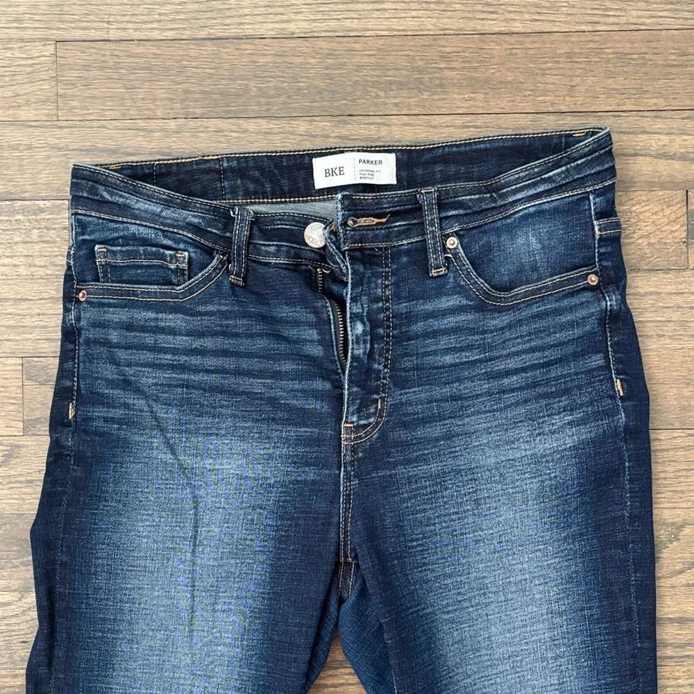 BKE Women's Dark Wash Blue Bootcut Jeans